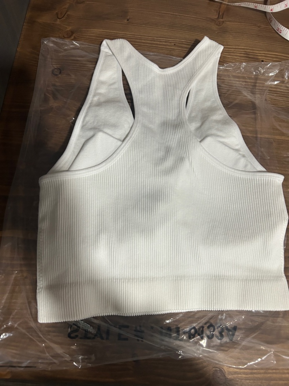 Zenana Ribbed V-Neck Brami or cropped tank top. Racerback NEW size L/XL - Picture 5 of 6